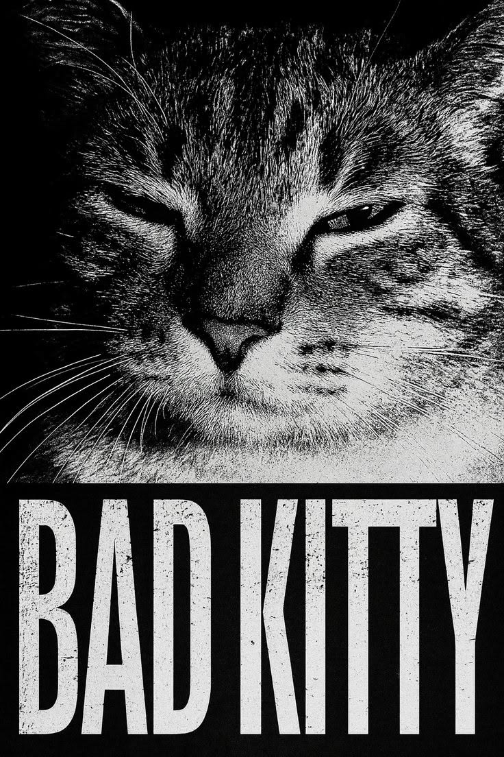 Exemplo da estampa Bad Kitty / Bad Dog